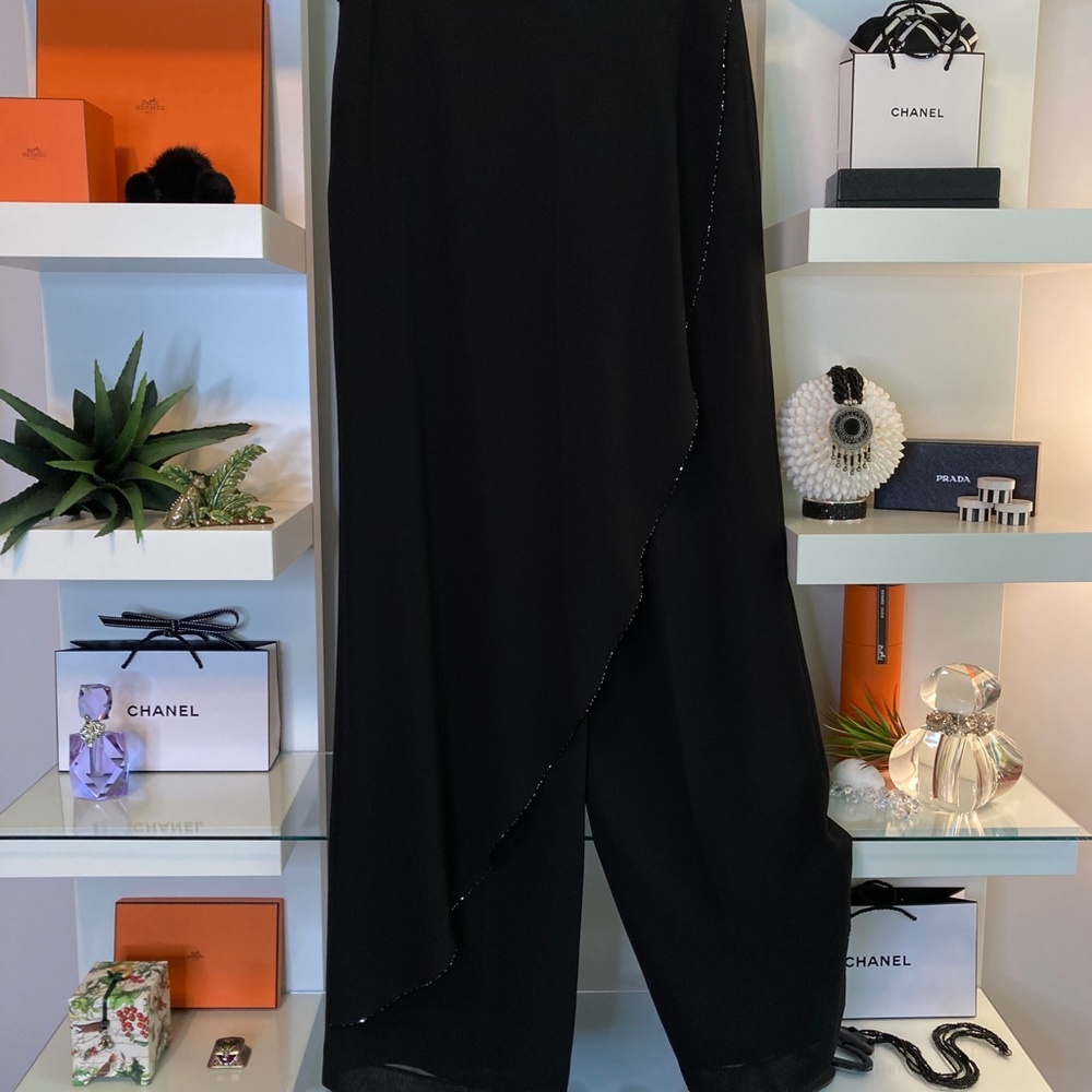 🖤 🖤 SIMON CHANG OVERLAY PANTS - Picture 10 of 14